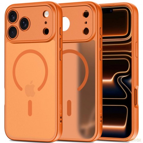 Etui Tech-Protect BasicMag MagSafe na iPhone 17 Pro Max - pomarańczowe