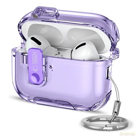 Etui Tech-Protect Bounce Pro na AirPods Pro 3 - fioletowe