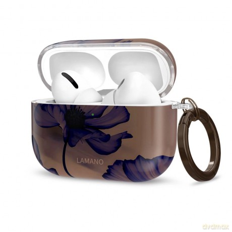 Etui Tech-Protect Lamano na AirPods 3 Pro - brązowo-fioletowe