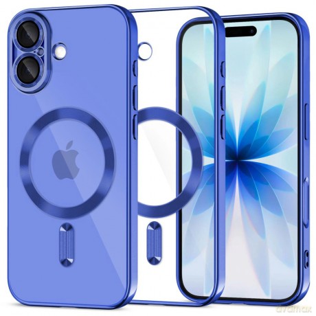 Etui Tech-Protect MagFlex MagSafe na iPhone 17 - przezroczysto-granatowe