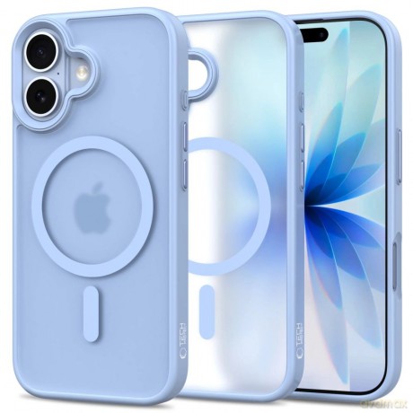 Etui Tech-Protect MagMat MagSafe na iPhone 17 - niebieskie\