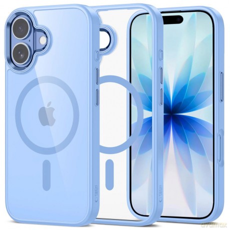 Etui Tech-Protect MagMat MagSafe na iPhone 17 - przezroczysto-niebieskie