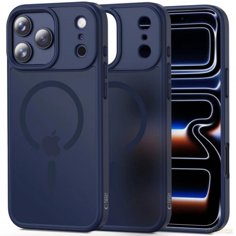 Etui Tech-Protect MagMat MagSafe na iPhone 17 Pro - granatowe