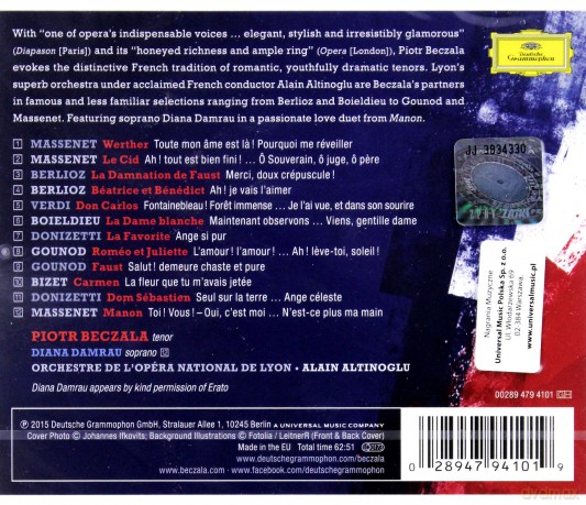 Piotr Beczala: The French Collection - Opera Arias By Bizet, Berlioz, Massenet, Gounod, Verdi [CD]