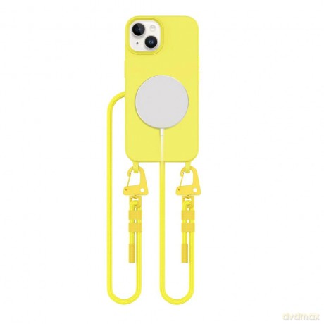 Etui Tech-Protect Magnecklace MagSafe na iPhone 14 - żółte