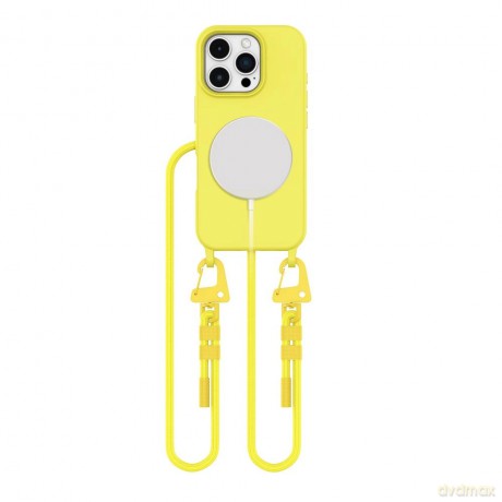 Etui Tech-Protect Magnecklace MagSafe na iPhone 16 Pro - żółte