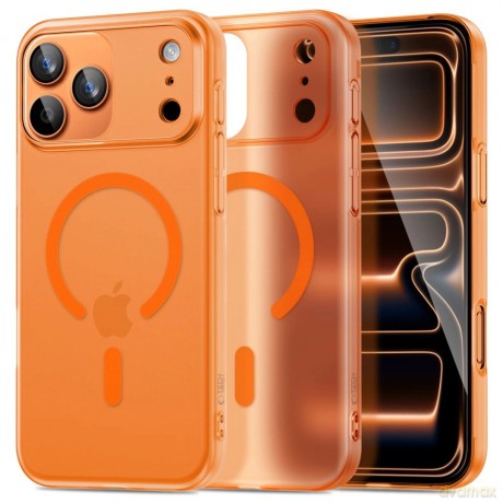 Etui Tech-Protect Magslim MagSafe na iPhone 17 Pro - pomarańczowe