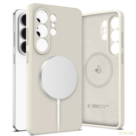 Etui Tech-Protect Silicone MagSafe na Samsung Galaxy S26 Ultra - beżowe