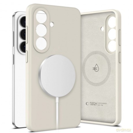 Etui Tech-Protect Silicone MagSafe na Samsung Galaxy S26+ - beżowe