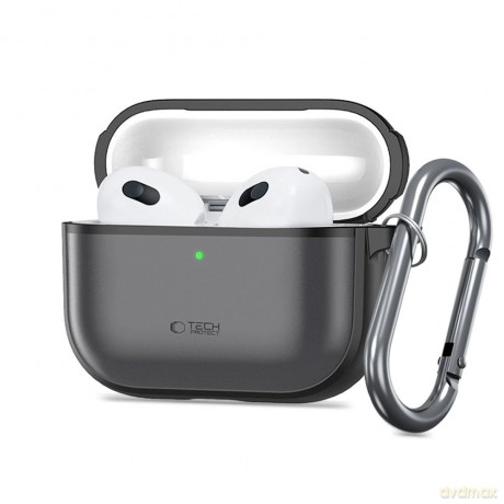 Etui Tech-Protect Silicone na AirPods Pro 3 - czarne matowe