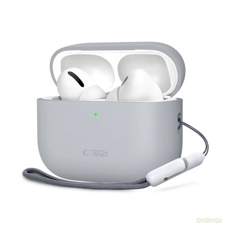 Etui Tech-Protect Silicone na AirPods Pro 3 - szare