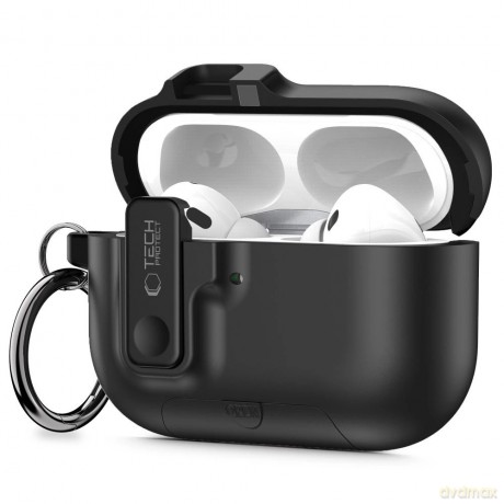 Etui Tech-Protect Slim Hook na AirPods Pro 3 - czarne