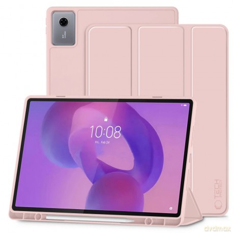 Etui TechProtect SmartCase Pen na Lenovo Idea Tab Plus 12.1 TB-361 - różowe