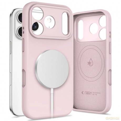 Etui Tech-Protect Uniq MagSafe na iPhone 17 Pro - różowe