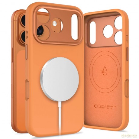 Etui Tech-Protect Uniq MagSafe na iPhone 17 Pro Max - pomarańczowe