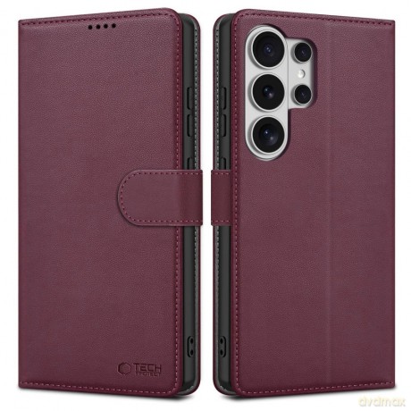 Etui Tech-Protect Wallet na Samsung Galaxy S26 Ultra - bordowe