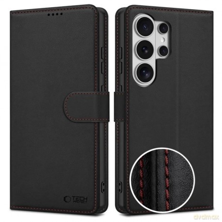 Etui Tech-Protect Wallet na Samsung Galaxy S26 Ultra - czarno-czerwone