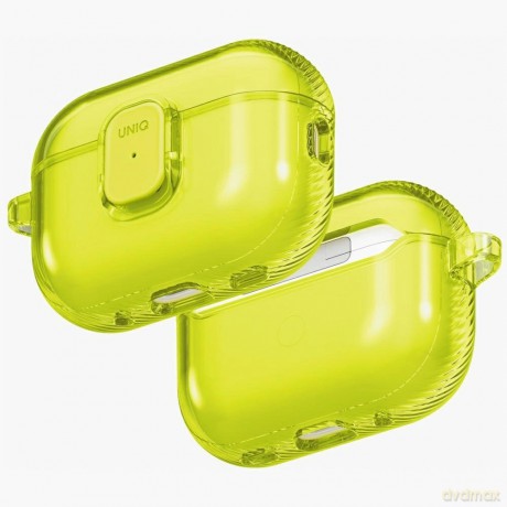 Etui UNIQ Glase Pro na AirPods Pro 3 Lock Case - przezroczysto-żółte