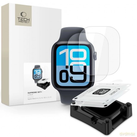 Folia hydrożelowa Tech-Protect Supreme Set+ 2-Pack na Apple Watch 44 mm