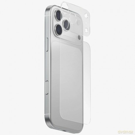 Folia ochronna na aparat i tył panelu UNIQ Optix Aeroshield+ Camera Module Protector na iPhone 17 Pro Max