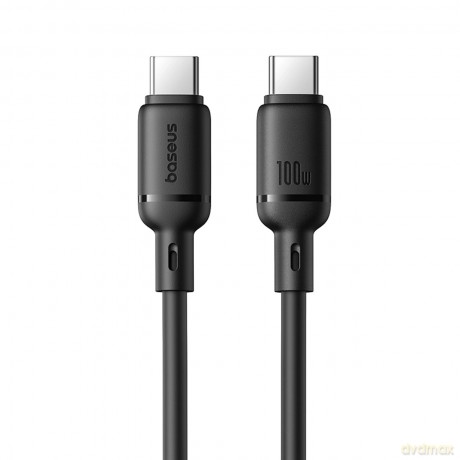 Kabel Baseus Silky Series 100W USB-C - USB-C 1m - czarny