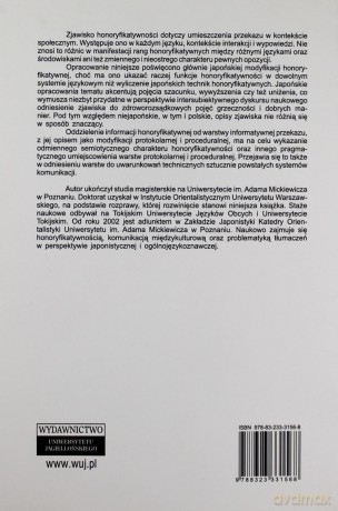 Honoryfikatywność japońska. Semiotyka a pragmatyka [KSIĄŻKA]