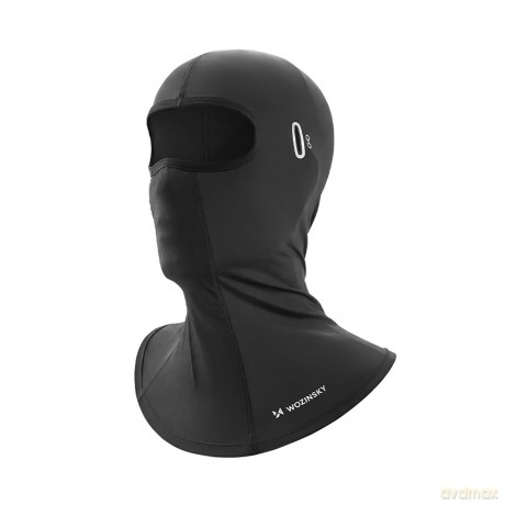 Kominiarka Wozinsky WKM-02B maska na twarz motocykl rower balaklava z otworami na okulary - czarna