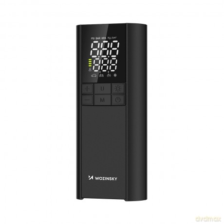 Kompresor Wozinsky WPEP-8000 pompka elektryczna powerbank 8000mAh latarka - czarny