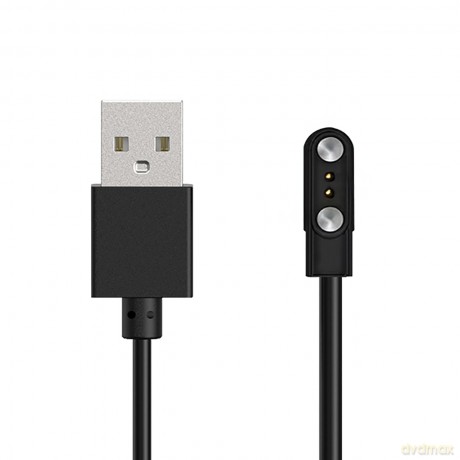Ładowarka HUL-01 magnetyczna 2-pin 2,8 mm do smartwatchy 60 cm - czarna