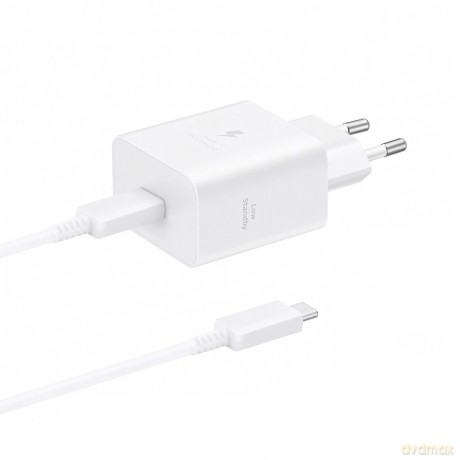 Ładowarka sieciowa Samsung EP-T4511XBEGEU 45W 4.05A 1x USB-C - biała + kabel USB-C