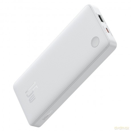 Powerbank Baseus Airpow Lite 10000mAh 15W z kablem Baseus Simple USB-A - USB-C 30cm - biały