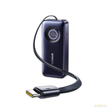 Powerbank Baseus EnerCore CR11 20000mAh 67W ze zwijanym kablem USB-C - czarny
