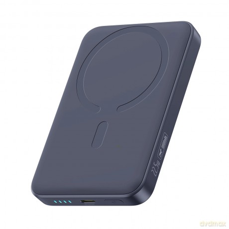 Powerbank Baseus EnerFill FM11 10000mAh 22.5W kompatybilny z MagSafe z czarnym kablem Basues Simple USB-C 20V/3A 30cm - ciemnoszary