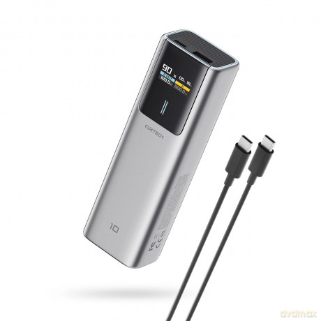 Powerbank CUKTECH CKPB100PGLBL 150W 10000mAh USB-C USB-A - szary