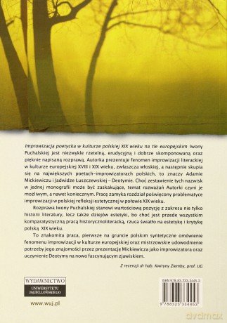 Improwizacja poetycka w kulturze polskiej XIX w. [KSIĄŻKA]