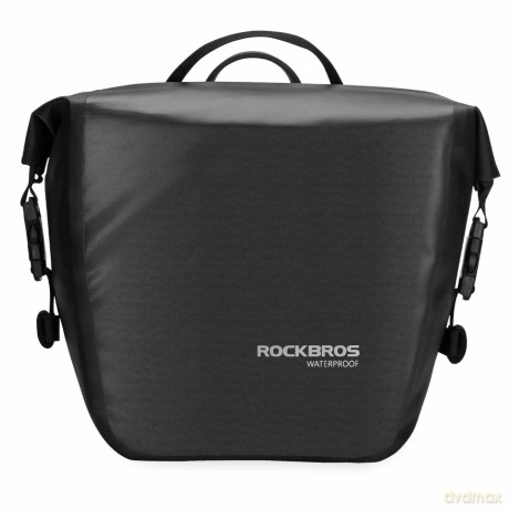 Sakwa rowerowa Rockbros AS-003-1BK wodoodporna z paskiem na ramię montaż przód/tył 10-14l - czarna