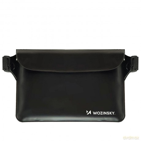 Saszetka Wozinsky WWS-01 wodoodporna nerka PVC - czarna