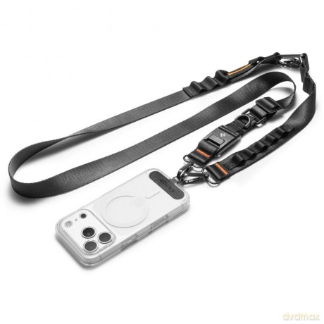 Smycz do telefonu Spigen DA30M Stap Crossbody - czarna