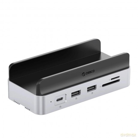 Stacja dokująca Orico MiniDock 10w1 z kieszenią na dysk twardy SSD - srebrna