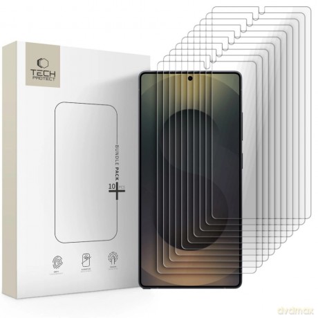 Szkło Hartowane Tech-Protect Bundle 10-pack na Samsung Galaxy S25