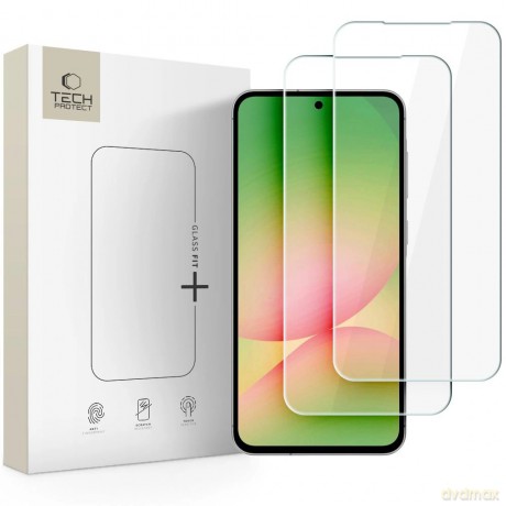 Szkło hartowane Tech-Protect Glass Fit+ 2-Pack na Samsung Galaxy A37 / A57 5G