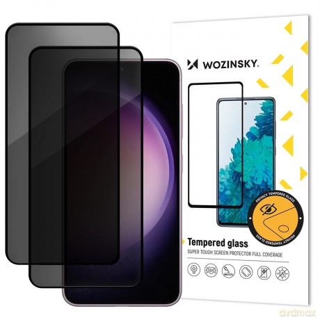 Szkło hartowane Wozinsky Privacy Glass prywatyzujące na Samsung Galaxy A37 2 szt.