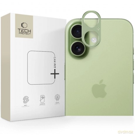 Szkło na aparat Tech-Protect Camalloy Fit+ na iPhone 17 - zielone