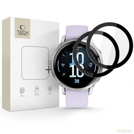 Szkło Tech-Protect Glass Flex+ 2-pack na Garmin Venu 4 41 mm - czarne
