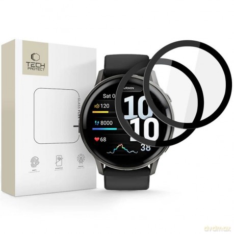 Szkło Tech-Protect Glass Flex+ 2-pack na Garmin Venu 4 45 mm - czarne
