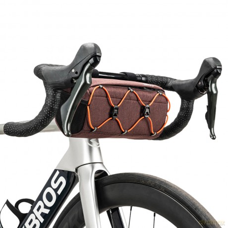 Torba rowerowa Rockbros 30110054003 na kierownicę 2,2L - brązowa