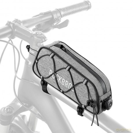 Torba rowerowa Rockbros 30120045003 ROAD TO SKY na górną rurę ramy wodoodporna 0,7L - szara