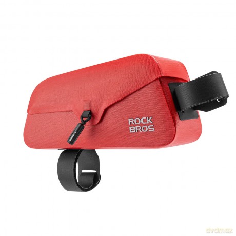 Torba rowerowa Rockbros 30120122004 na ramę wodoodporna z magnetycznym zapięciem 0,9L - czerwona