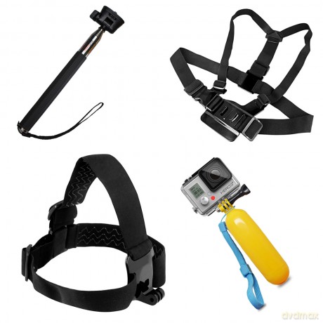 Zestaw 9 w 1 akcesoria do kamer sportowych GoPro SJCAM