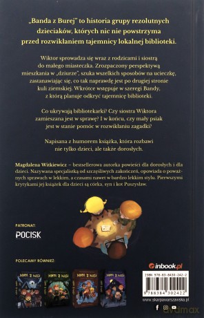 Banda z Burej. Tajemnica piwnicy w bibliotece - Magdalena Witkieiwcz [KSIĄŻKA]